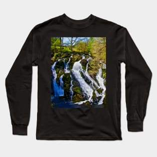 SWALLOW BEFORE YOU CANOE THE FALLS Long Sleeve T-Shirt